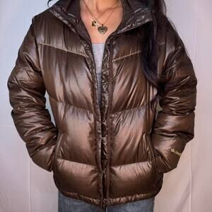 Chocolate brown columbia puffer